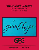 Time to Say Goodbye Concert Band sheet music cover